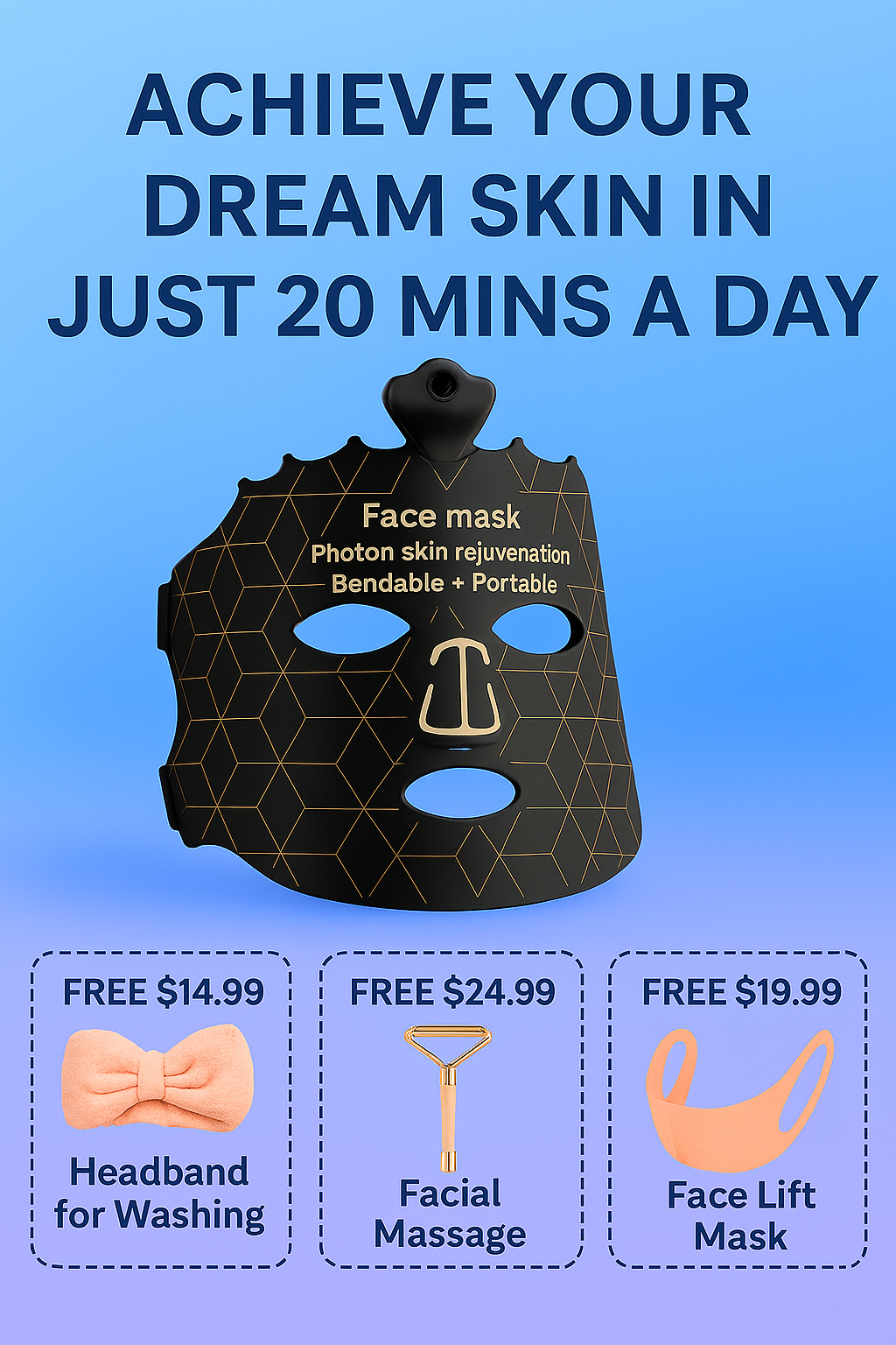 Red Light Therapy Face Mask