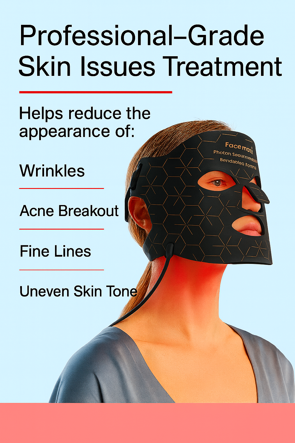 Red Light Therapy Face Mask